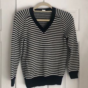 J Crew Striped Sweater 100% Cotton Size S